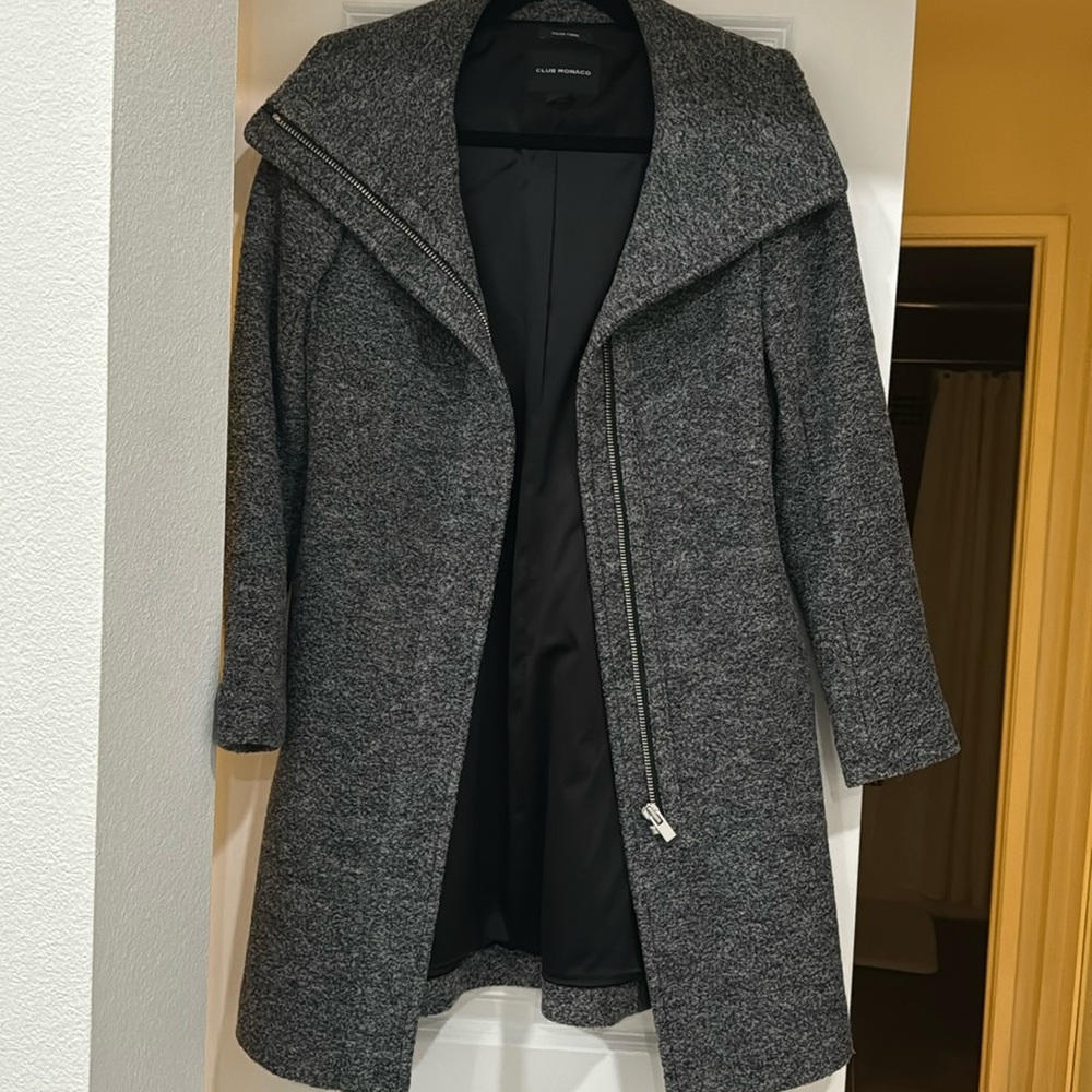 Club Monaco Wool Trench Jacket - Extra Small